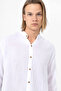 Men's Shirt - Muslin Judge Collar Long Sleeve Men's Shirt-4050 - 3