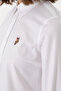 Women's White Long Sleeve Basic Shirt 50298089-Vr013 - 7