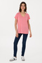 Women's Pink Basic T-Shirt 50300829 -Vr041 - 4
