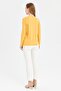 Women's Shoulder and Collar Needle Embroidered Cotton Blouse Mustard - 7
