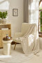 Amour Knitwear Tv Blanket Ecru