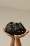 Black Women's Satin Gold Stone Clutch Evening Dress Bag - 2