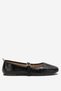 Daily Single Belt Women's Ballerina Shoes Black