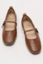 Women's Daily Single Belt Shoes - Ballerina Taba Model - 6