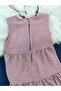Pendant Crepe Girl's Dress - 3