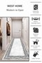Machine Washable Non-Slip Sole Stain Resistant Kitchen Rug Living Room Rug and Runner Rug - 2