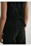 Denim Vest with Tie Detail - 4