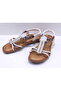 25Y150-7 Pearl and Stone Sandals (the Mold Is Smaller Than Size 1) - 3
