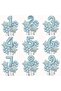 Daisy Blue Happy Birthday 6 Years Old Foil Balloon Set - 2