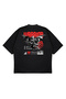 Unisex Oversize Warrior Dragon Samurai Printed Boxy Fit Thick Fabric T-Shirt - 2