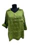 Three-Button Italian Linen Blouse