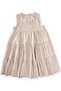 Gathered Layered Linen Dress 2-7 Years Natural - 3