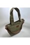 Crossbody Shoulder Bag - Khaki Waxed Canvas Medium Size Satchel Bag - 3
