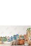 Watercolor City - Cute Houses Children's Room - Nursery - Kindergarten Wall Adhesive Sticker Set - 3