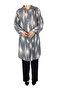 Women's Button Front Collar Shirt with Sleeve Cuffs - 2