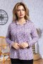 Women's New Model High Quality Middle-Aged Mother Combed Cotton Blouse 6525 - 3