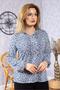 New Model High Quality Middle Age Mother Combed Cotton Blouse 6515 - 4
