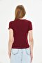 Women's Shoulder and Waist Draped Gathered Crop Blouse - 7