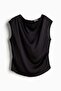 Draped satin top - 2