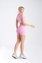 Light Pink Zenith Seamless Women's Sports Shorts Drawstring, Shaping / Sculpting and Sculpting Stretch Fabric - 4