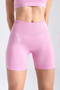 Light Pink Zenith Seamless Women's Sports Shorts Drawstring, Shaping / Sculpting and Sculpting Stretch Fabric