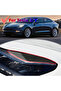 ملصق غطاء مصباح الحاجب الأمامي للسيارة باللون الأسود الشائع لطراز Tesla Model 3 - 2