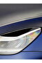 ملصق غطاء مصباح الحاجب الأمامي للسيارة باللون الأسود الشائع لطراز Tesla Model 3 - 7