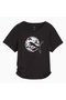 Tropical Allover Print Women's Black T-Shirt (526868-01)