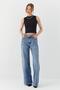 Zero Sleeve Crop Blouse Black - 4