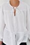 White muslin shirt with tie - 4