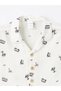 Lcw Kids Bej Resort Collar Short Sleeve Baby Boy Printed Shirt - 6