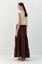 Muslin skirt coffee - 5