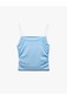 Bürümcük Textured Gathered Rope Strap Blouse - 5