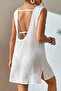 Pareo Beach Dress with Low Back Slit - 2