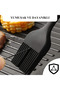 Heat Resistant Non-Flammable Non-Stick Silicone Egg and Oil Brush Black 26 cm - 3