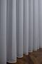 White Plain Snow White Pure White Plain Crop Plain Plain 3 Layer Pleated Tulle Curtain - 4