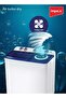 12kg Semi Automatic Washing Machine Cloth Washing 12 Kg 420w White/blue/grey - Wm 4205 - 5
