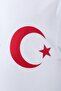 Girl's Turkish Flag Chest Crest Printed White Tshirt - 4