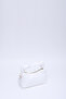 White Shk24 Soft Leather Knot Detailed Chain Strap Hand and Shoulder Bag L:14 W:22 W:8 Cm - 6