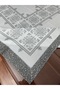 Luxury Stain-Resistant Linen Printed Tablecloth 160X220 Antique Gray - 4