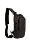 Men's Black USB Port Cross Strap Shoulder and Waist Bag New222 - 6
