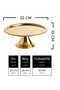 2-Piece Gold Round, Stylish Cake, Cake, Cookie and Dessert Serving Presentation Stand with Legs - 2