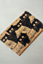 Coco White Cats 40x60 Cm Natural Koko Bristle Mat, India Natural Door Mat