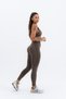 Light Brown Zenith Seamless Women's Drawstring Sports Leggings Shaping / Sculpting Effect, High Waist and Stretchy Fabric - 4