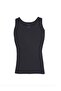 Men's Black Ribbed 3-Piece Pack Cotton Undershirt - 3