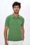 Men's 5-Pack Burgundy-Grey-Blue-Khaki-Grass Green Slim Fit Cotton Plain Pique Polo Neck T-Shirt - 6
