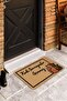 Beige Cat Patterned Door Mat Kp10