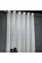 Ecru Illusion Rustic Eyelet Sheer Curtain - 2