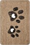Beige Cat Paw Patterned Door Mat KP08 - 2