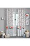 Gemili Sailor Sailor Rustic Eyelet Design Children's Room Background Curtain